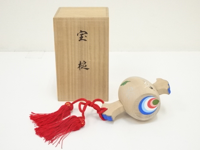 木彫宝槌置物（共箱）